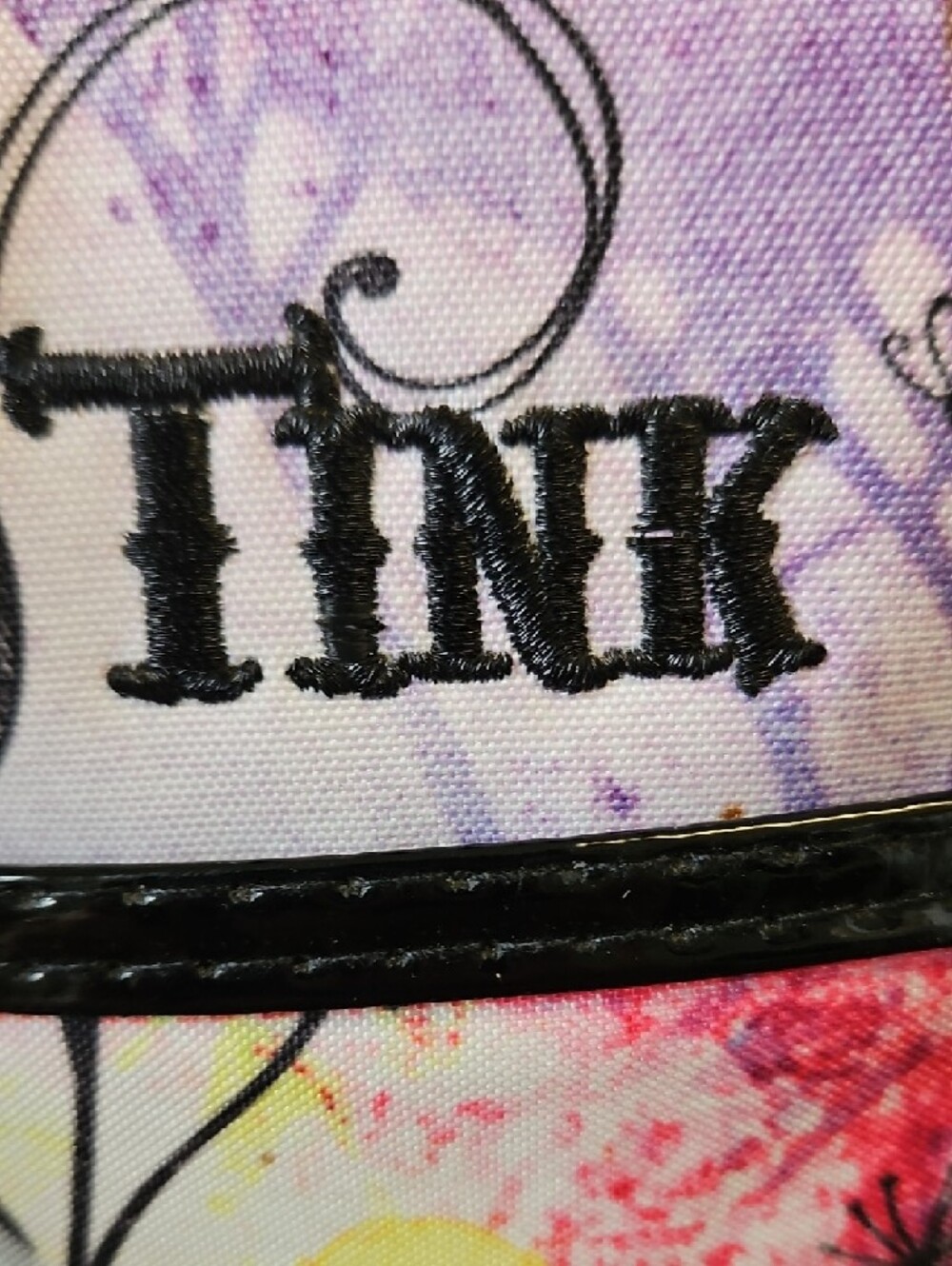 Disney Tink Mini Tote Bag - Pink, Purple, Black Tinkerbell - Picture 3 of 6